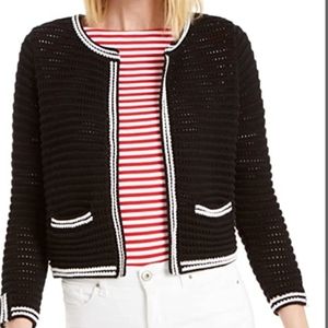 Charter Club Women's Pointelle Sweater Black Size Medium